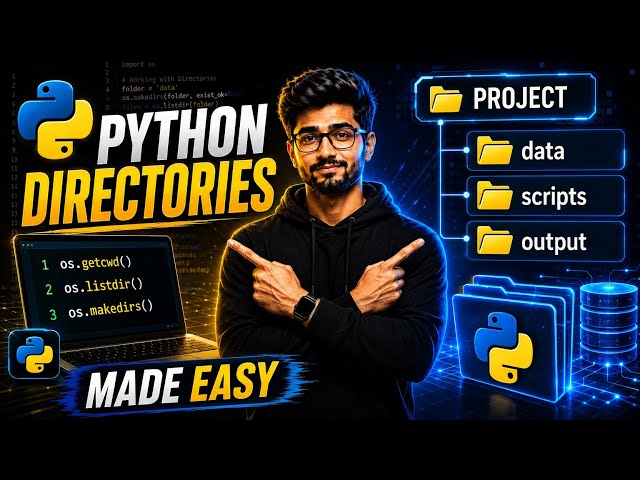 #71  Python Directories & Folders Explained | os Module Tutorial #python 