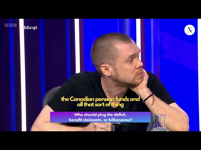 BBC host Fiona Bruce takes issue with Gary Stevenson on Question Time