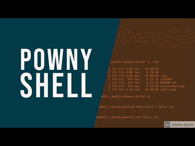 P0wny Shell  ||  Best PHP reverse shell