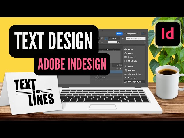 InDesign Tutorial | Design with Text and Lines // Beginner Type Adobe Tutorial