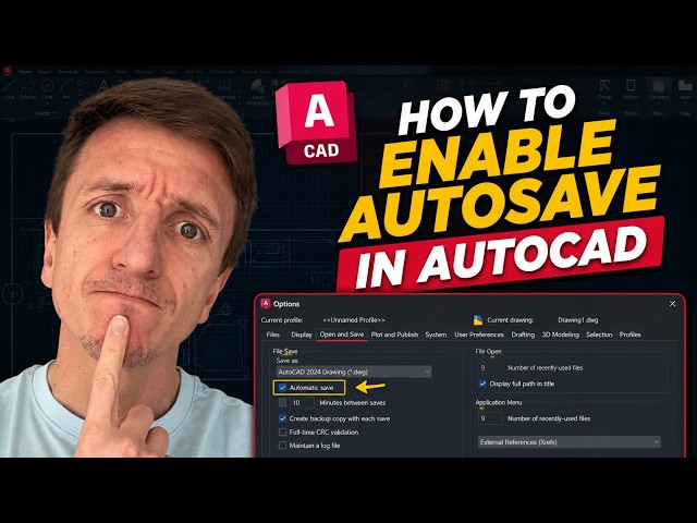 How To Enable Autosave In AutoCAD (2026)