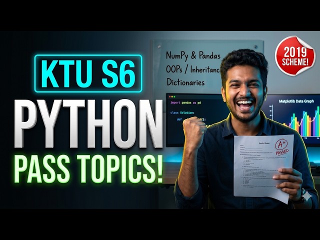 KTU - Programming In Python S6 - IMPORTANT TOPICS