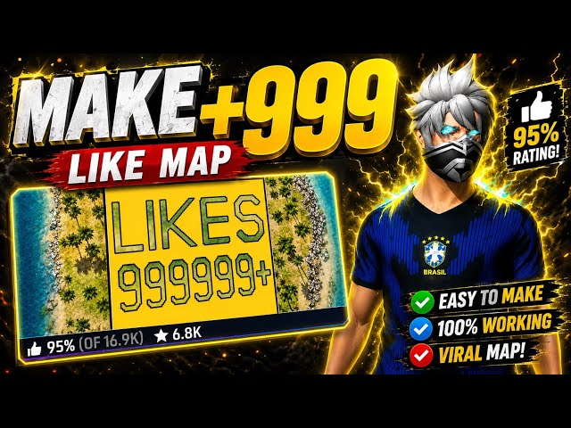 How to make FF craftland map +999 likes easy to make | vsh harsh 