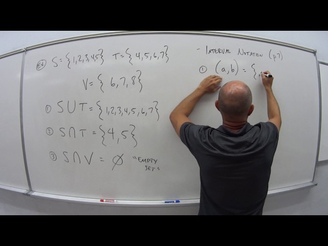 1.1.3.4 - Set Notation, Unions and Intersection