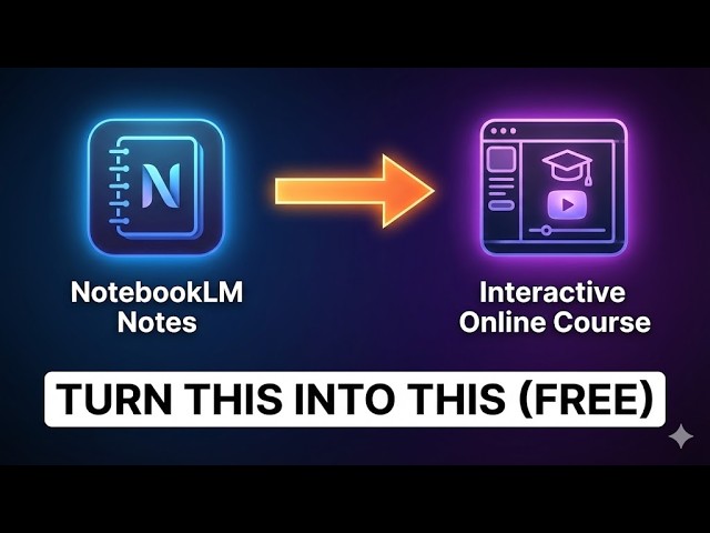 How to Turn NotebookLM Into an Interactive Online Course (Free)