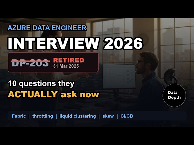 Azure Data Engineer Interview 2026: 10 Questions They Actually Ask Now