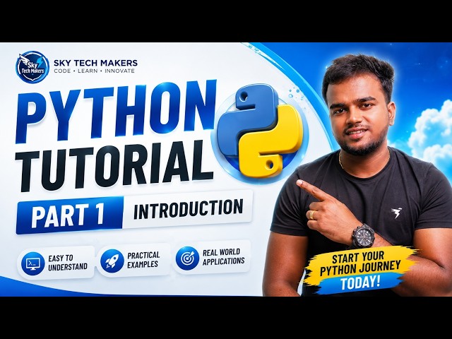 #01 Python Tutorial for Beginners in Tamil 🧑‍💻 | Learn Python From Scratch 🚀#pythonforbeginners