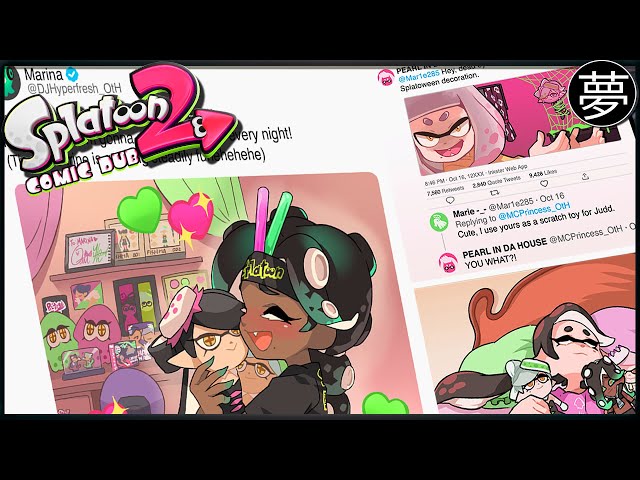 Marina is A SUPER Squid Sisters Fan! 💖💚「Splatoon 2 Comic Dub」| By GomiPomi