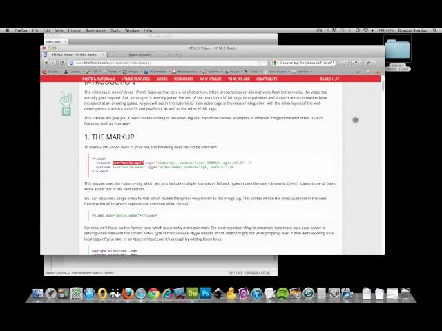 (5/36) HTML5 Video & Source Elements