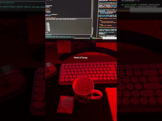 Late night coding vibes 🥰💻,