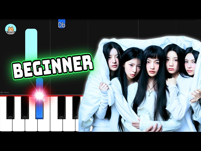 [full] ILLIT - "Magnetic" - BEGINNER Piano Tutorial & Sheet Music