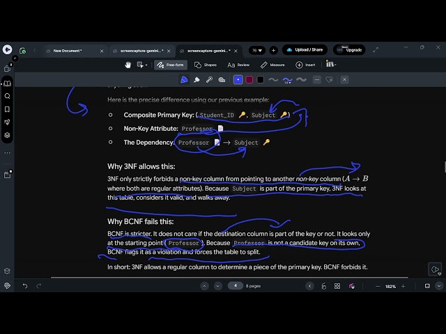 complete normal forms DB continue