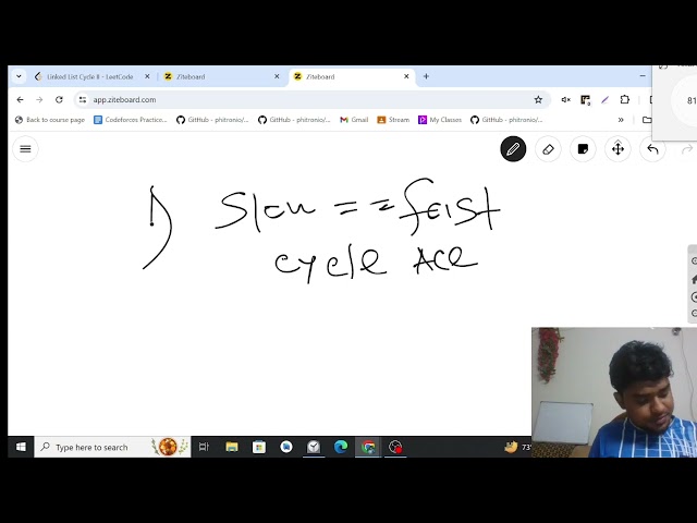 Linked List Cycle II; LeetCode_142