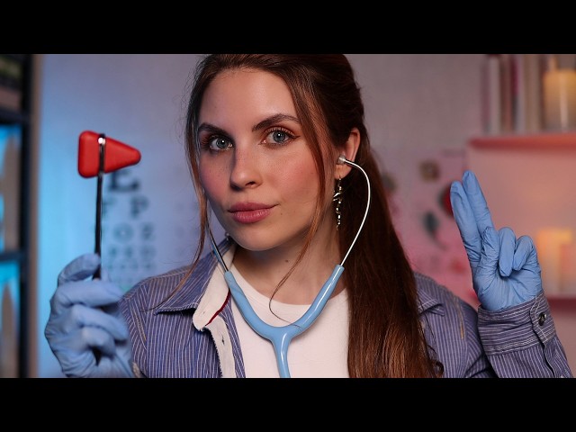 ASMR The Most Detailed CRANIAL NERVE EXAM You've Seen | Hearing Test,Eye Exam,Taste,Smell