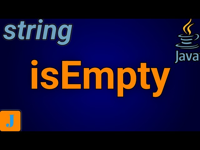 Java String isEmpty