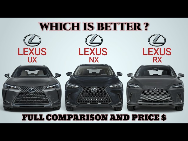 Lexus UX vs NX vs RX | Which Luxury SUV Should You Actually Buy And Which is BETTER?