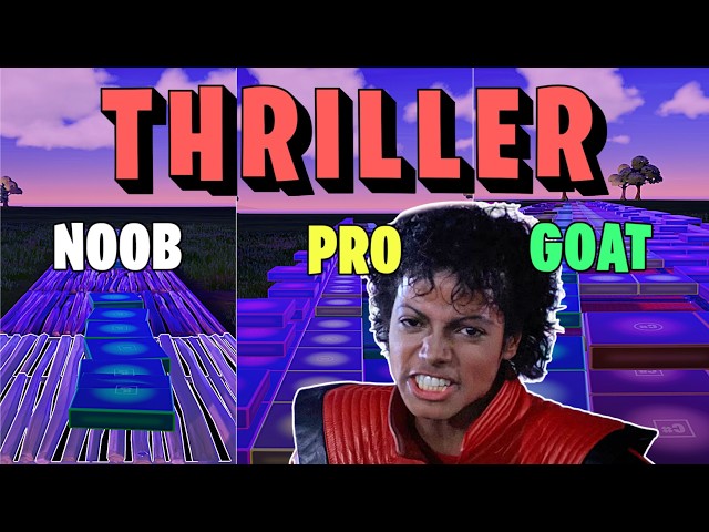 Michael Jackson - Thriller  - Noob vs Pro vs Goat (Fortnite Music Blocks) ft. @dehalfwit