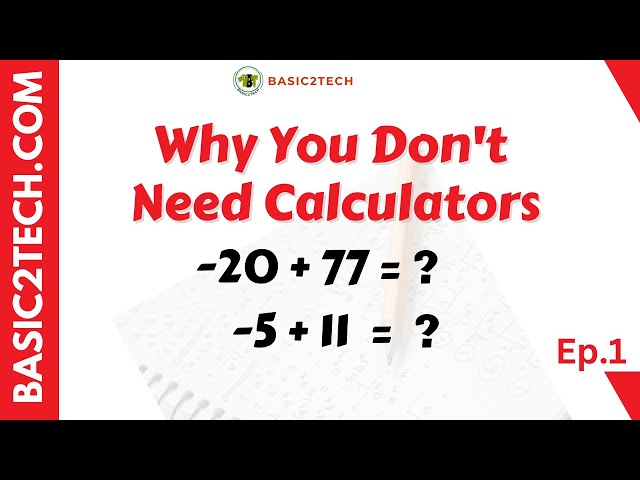 You Don't Need Calculators | Learn Math For Beginners | Ep.1  #howtoadd