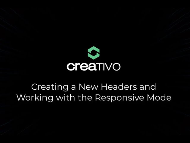 Creating Multiple Headers, Set Display Conditions and Adapting for Mobile Devices