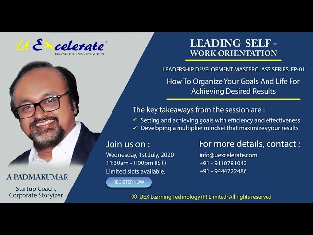 How to organize your Goals Part  3   Result Orientation