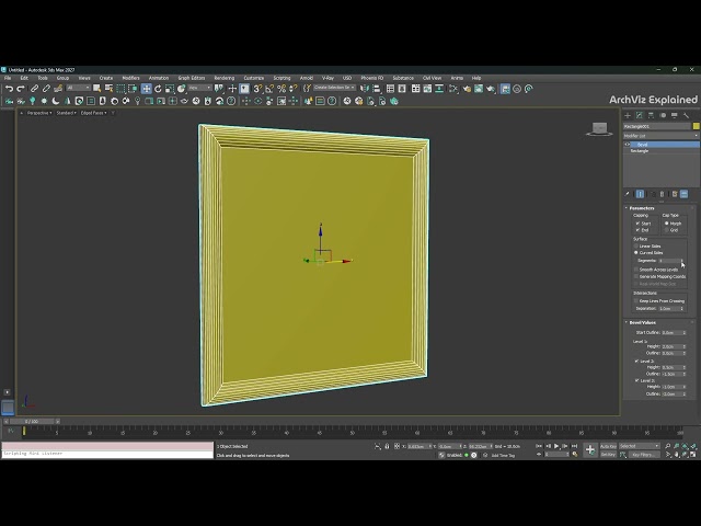 3ds Max Bevel Modifier Tutorial (Complete Beginner Guide)