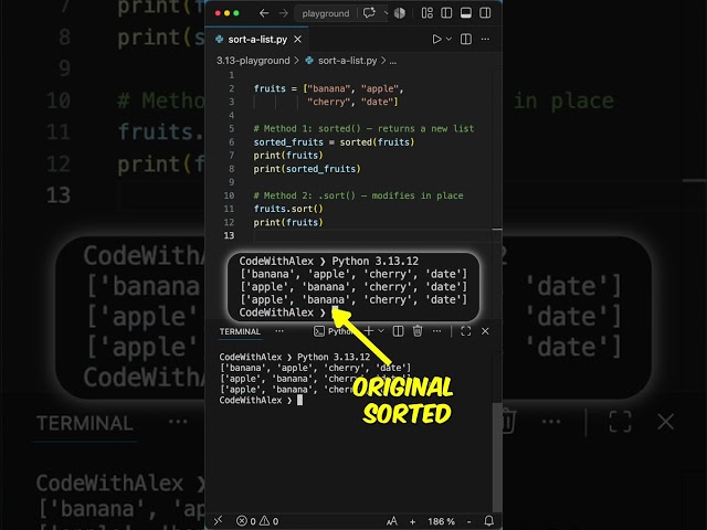 How to Sort a list in Python?