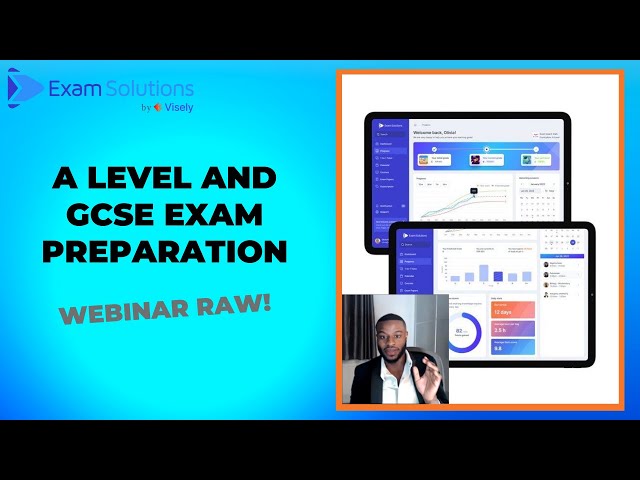 A level and GCSE 2024 Exam Preparation Webinar RAW! | ExamSolutions