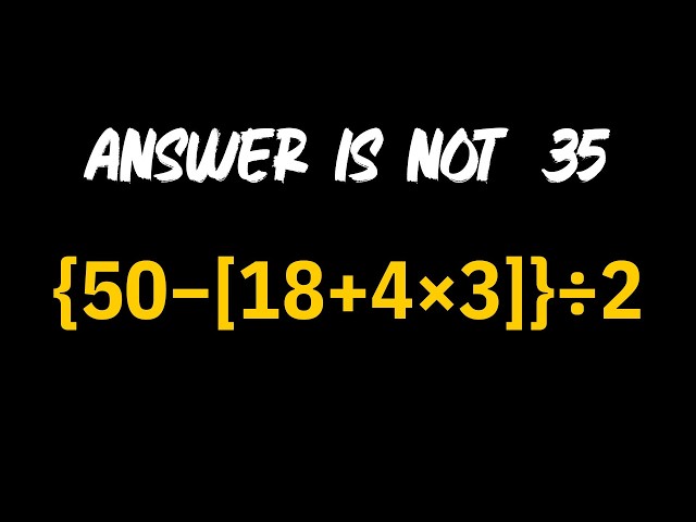 Almost Everyone Is Getting This Math Puzzle Wrong!  #mathquiz #mathematics #quiz  #trendingnow