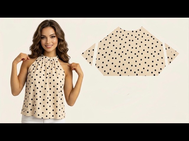 DIY Halter Blouse Making ✂️ Easy, Stylish & Perfect for Everyday Wear