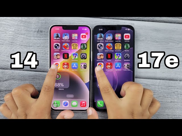 iPhone 14 Vs iPhone 17e Speed Test Comparison 