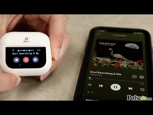 True Wireless Earbuds with Touch Screen Smart Case