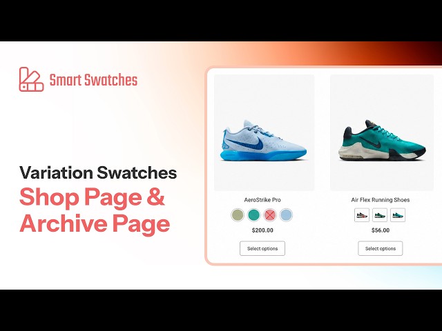 How to Show Variation Swatches on WooCommerce Shop Pages | Smart Swatches