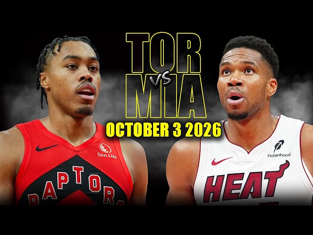 Miami Heat vs Toronto Raptors Full Game Highlights - October 3, 2026 | NBA Preseason