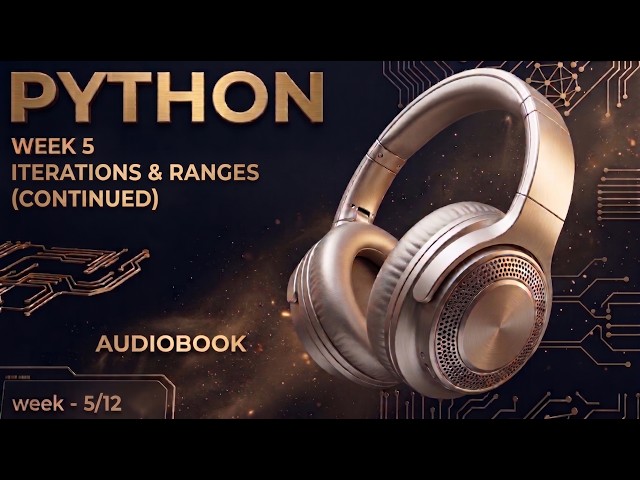 🐍🎧 Python | AUDIOBOOK. | IIT MADRAS BS Data science WEEK - 5