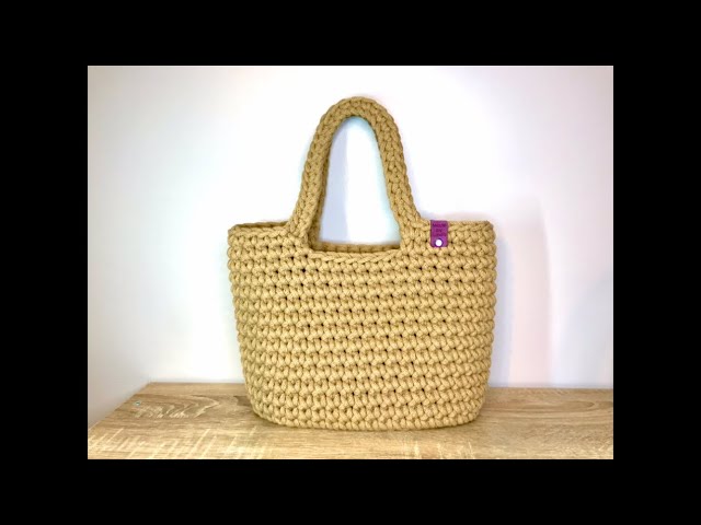 Easy Crochet Tote Bag, Shopping Bag, Beginner Friendly, Made by Lunda