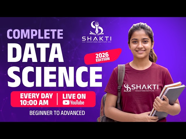 Episod - 2 Data Science Full Course 2026 | Python to Machine Learning & Deep Learning | Live Daily
