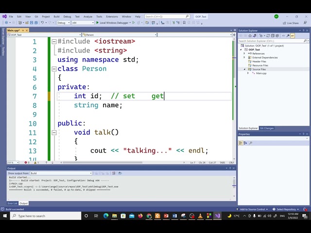 Object Oriented Programming C++(2) -First Program