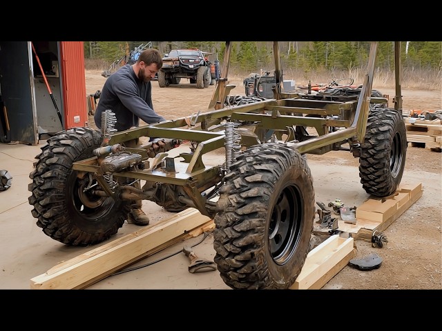 Man Spends 1000 Hours Building All-Terrain Vehicle From Old Car Parts! by @DonnDIY