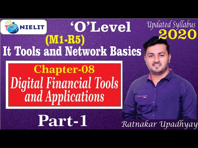 O Level ||Digital Financial Tools and Applications ||M1-R5||Chapter 08|| Part-1|| Ratnakar Upadhyay