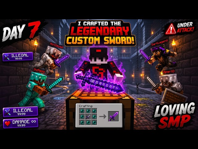 Day 7 in LOVING SMP! We Finally Unlocked the LEGENDARY Custom Sword!