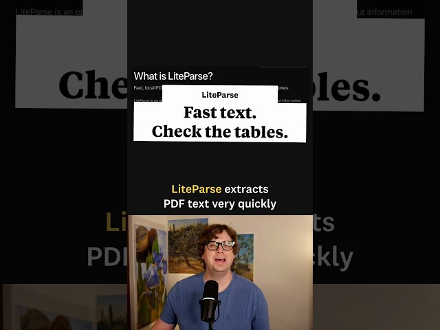 LiteParse: fast PDF text extraction, but check the table rows