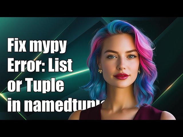 Fixing mypy Error: List or Tuple Literal Expected in namedtuple() Usage