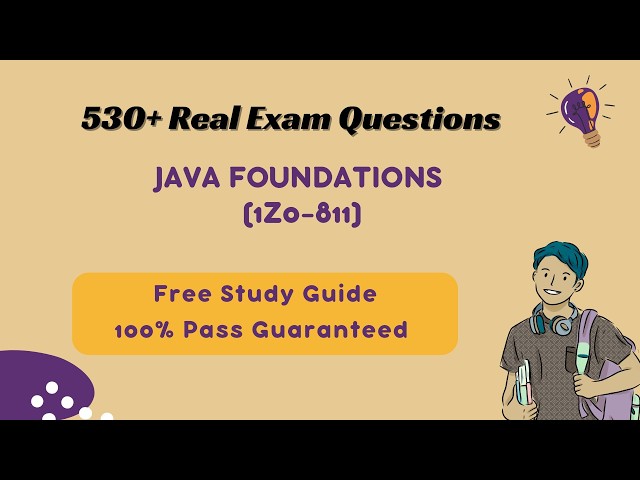 Java Foundations (1Z0-811) Practice Exam Tests 2026 (PDF)