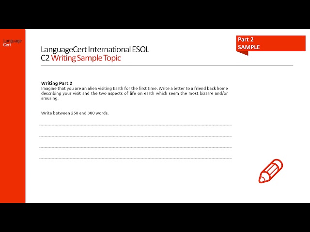 LanguageCert International ESOL Exploring C2 (Mastery) Writing