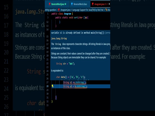 How to Check If Two Strings Are Anagrams in Java | Java Programming Basics
