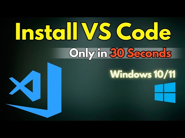 How to install VS Code | 30 Seconds Only🔥| Setup VS Code on Windows 