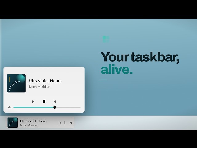 Windows 11 Taskbar Widgets: Now Playing | WidgetSpark