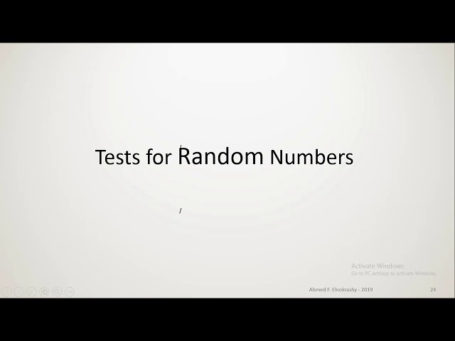 RandomNumber Chi KS Test - System Modeling and Simulation