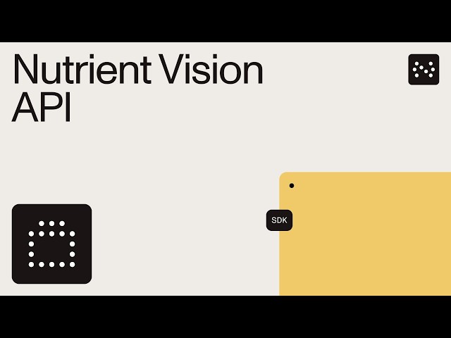 Vision API – Accurate data extraction for PDFs, forms, and scans