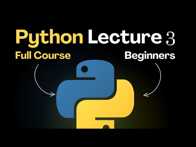 Python For Beginners Online Class 3